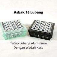 Asbak Rokok Estetik Aluminium & Kaca Aesthetic Ashtray