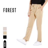 Forest Seluar Panjang Perempuan | Forest Ladies Cotton Interlock Straight Pants Women Casual Long Pa