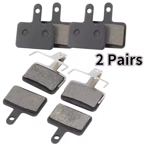 2Pairs Bicycle Semi Metal Resin Ceramics Disc Brake Pads for Shimano B01S M375 M395 M416 M445 M446 M