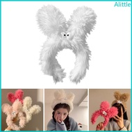 Alia Lovely Girls Plush Skincare Headband Wash Face Hairband Elastic Makeup Hairband