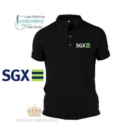 Microfiber Quick dry Jersi Jersey Polo T Shirt Logo Sulam Embroidery Singapore Exchange SingaporeS-5