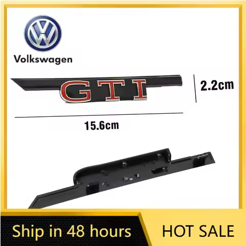 VW 2026 Hot 1pcs ABS GTI GTD Logo Car Front Hood Grille Replacement Badge For Volkswagen VW Golf 8 R