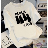 KATUN Korean Women's T-Shirt/Korean Version Of Tshirt/Cotton Top T-Shirt/Latest Women's Top/Inian Women's Top/100%Cotton/Four Cat Printing