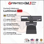 Fantech Luminous C50 Quad High-Definition Webcam 2K Video Quality Auto Focus Support 60Fps Webcam