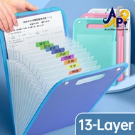 Long File 13-Layer Handle Folder Organizer Expanding File Folder Portable Folder Bag With Handle