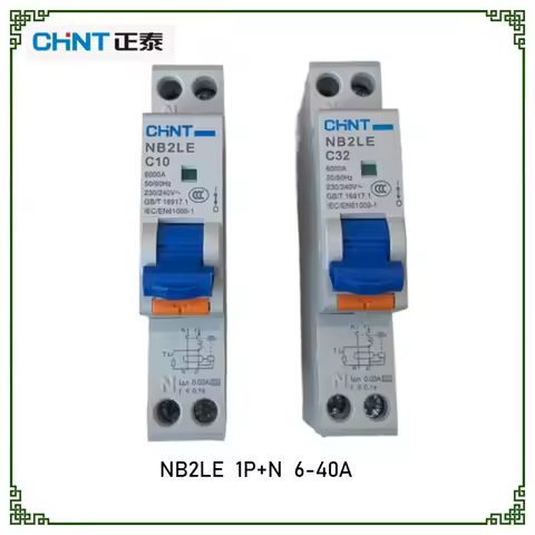 Genuine CHINT NB2LE Type A 1P+N RCD MCB Circuit Breakers 6/10/16/20/25/32/40A Air Switch with Leakag