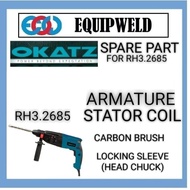 SPARE PART - OKATZ ARMATURE / STATOR COIL / CARBON BRUSH / LOCKING SLEEVE ASSEMBLY FOR RH3.2685 ROTA
