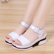 Platform wedge sandal wanita platform kasut tumit tinggi versi Korea dari semua kasut platform flat 