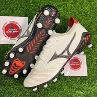 G0AW WXAX Top MIZUNO MORELIA NEO BETA 3 WHITE BLACK FG FOOTBALL SHOES