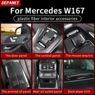 For Mercedes 2020-2025 GLE W167v167 coupe cover ABS plastic fiber interior control 350 450 500e gls 