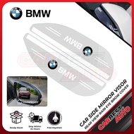 [2pcs/set] BMW Car Rear View Mirror Rain Eyebrow Visor Car Rain Eyebrow Flashing Mirror Rain Cover E39 X1 X3 X4 X5 E90