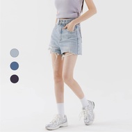 50% Fifty Percent|-6kg Fringe Brushed Denim Shorts|02489650002