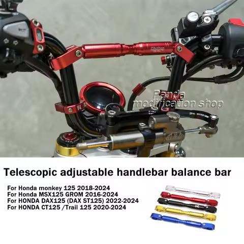 telescopic adjustable handlebar For Honda MONKEY125 CT125 GROM MSX125 DAX125 2022 2023 2024 accessor