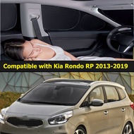 Full Blackout Privacy Car Window Sunshade Compatible With Kia Rondo RP 2013-2019 Car Curtain