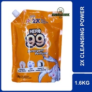 HERO 99 Detergent  Perfume 2X Faster Cleansing Power 1.6KG