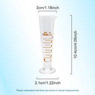 1Pcs 5ml to 2000ml Lab Glass Footed Apothecary Triangle Measuring Beaker Conical Graduated Measuring