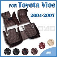 RHD Car Floor Mats For Toyota Vios 2004 2005 2006 2007 Custom Auto Foot Pads Automobile Carpet Cover