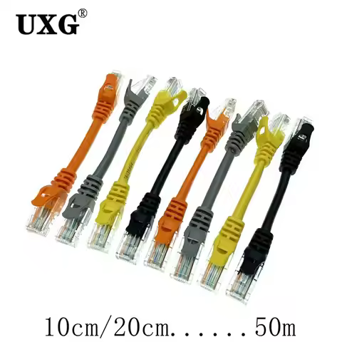 10cm 15cm 30cm 50cm CAT5e Ethernet UTP Network Male To Male Cable Gigabit Patch Cord RJ45 Twisted Pa