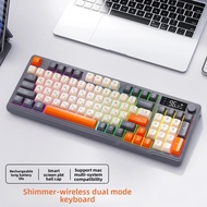 Wireless Bluetooth Russian Language Keyboard Free Wolf M96 Gaming Keyboard PBT Capsule Display Doubl