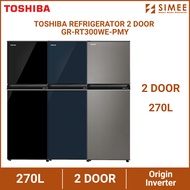 TOSHIBA REFRIGERATOR 2 DOOR 270L GRRT300WE