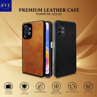 HP [WAREHOUSE SALE] Casing Samsung A33 5G Premium Leather Case Softcase Slim Cover Leather Casing