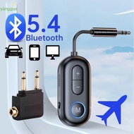 YANGGUA Audio Receiver Transmitter, 3.5mm AUX Jack 2 IN 1 Airplane Wireless Adapter,  Hifi Stereo Bl