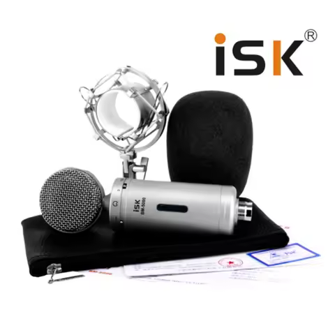 Original ISK BM-5000 Professional condenser Microphone for Computer Recording Studio Performance Mic