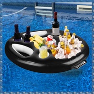 (WUSG) Inflatable Floating Drink Holder Float Beer Drinking Cooler Bar Tray Large Capacity Drink Flo