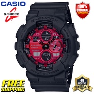Original G-Shock GA120 Men Sport Watch Japan Quartz Movement Dual Time Display 200M Water Resistant Shockproof and Waterproof World Time LED Auto Light Sports Wrist Watches with 4 Years Warranty GA-140AR-1A (Free Shipping Ready Stock)