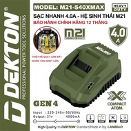 Dekton M21-S40XMAX 21V Fast Charger for M21 Ecosystem (4.0A)