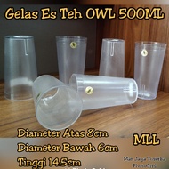 500ml Iced Tea Cup / 500ml Owl Cup / Plastic Cup