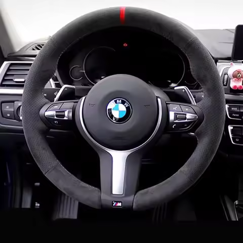 Hand-sewn Car Steering Wheel Cover for BMW M Sport F06 F10 F15 F16 F20 F21 F25 F30 F32gt F80 F82 X1 
