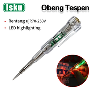 ISKU obeng tespen listrik LED /Tester TesPen Obeng Tes with Dual LED