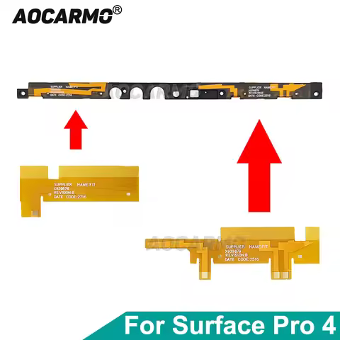 Aocarmo For Microsoft Surface Pro 4 Pro4 1724 WIFI Signal Antenna Flex Cable Camera Holder Plastic F