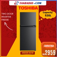 Toshiba Twin Door Fridge Inverter 300L/ 330L/ 410L/ 490L/ 530L | Refrigerator Peti Sejuk 2 Pintu