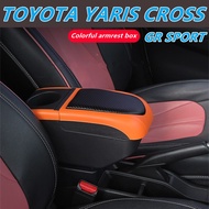 For TOYOTA YARIS CROSS GR SPORT Car Armrest box Adjustable Centre Console Car Arm Rest box with USB Armrest Console Box Double Layer with cup holde