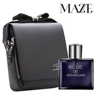 Bag Men MAZE Kangaroo Kingdom Men Bag Black Soft PU Leather Man Messenger Bag With Perfume Gentlemen