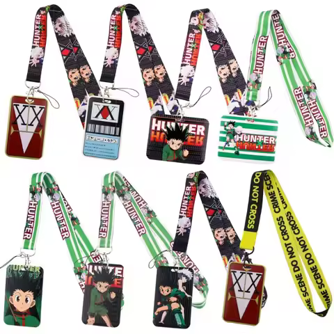 Hunter X Hunter Anime Manga Credential Holder Neck Strap Lanyards ID Badge Card Holder Keychain Cell