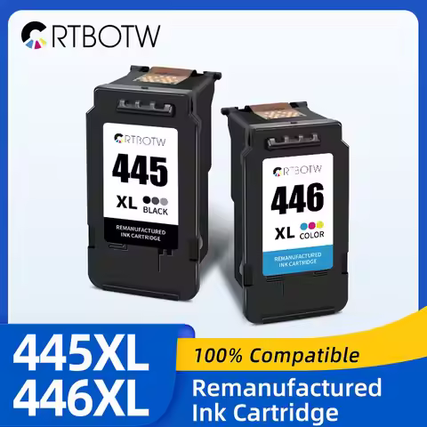 CRTBOTW PG445 446 XL Ink Cartridge PG 445XL Compatible For Canon Pixma MX494 MG2440 MG2540 IP2840 MG