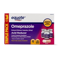 Equate - Omeprazole Magnesium 20.6 mg, Acid Reducer, Delayed Release, 42 Capsules (Pack of 2) Equate