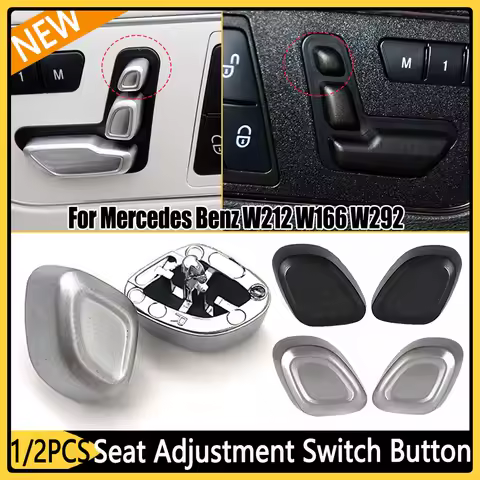 Car Seat Headrest Adjustment Switch Button Cover Trim 2129059600 2129059700 for Mercedes-Benz E-clas