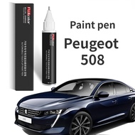 Paint pen suitable for Peugeot 508 touch-up pen pearlescent white logo 508 refitted accessories auto parts car paint Peugeot 508