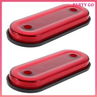 💡 2Pcs Red LED Trailer Lights Waterproof for Trucks 4.3x1.5x0.6in