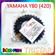 YAMAHA Y80 REAR SPROCKET TRISTAR 33T, 34T, 35T, 36T (420)