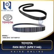 ORIGINAL TOYOTA VIOS NSP151 cvt (2017>) FAN BELT > 6pk1146 > 90916-T2047