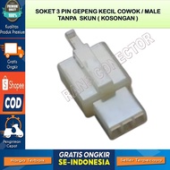 3 PIN MALE SOCKET 3 PIN MALE CABLE SOCKET 3 PIN FLAT SMALL MATERIAL SOCKET HEAT RESISTANTNilon