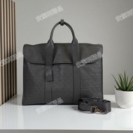 莉亞精品♡Coach 全皮黑壓紋公事包 二手美包