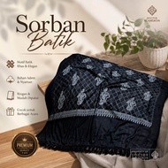 Original Kashmiri Turban, Thick, Special Black Batik | Rida Premium Long Turban, Hajj and Umrah Souv