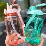 Sport Drinking Water Bottle with Straw BPA Free 2000ml Plastic Water Drinking Bottle for Water