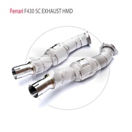 HMD Exhaust Manifold Downpipe for Ferrari F430 Scuderia Coupe Car Accessories With Catalytic Convert